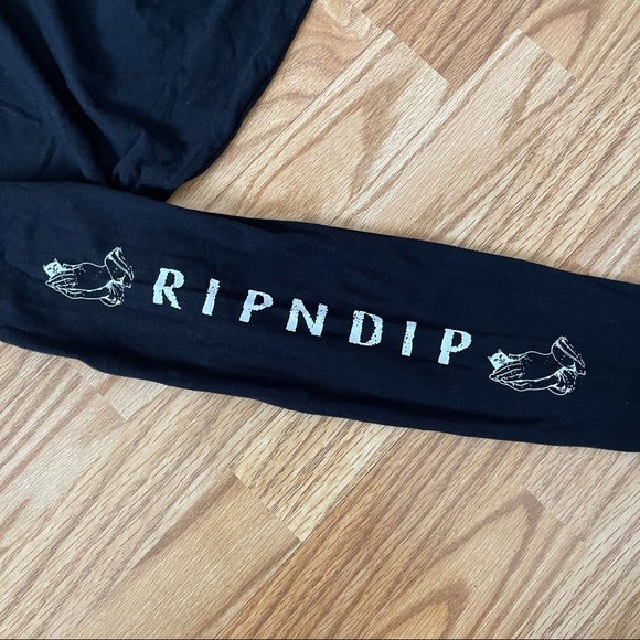 NEW RIPNDIP LORD NERMAL BLACK L/S POCKET TEE - Picture 7 of 11